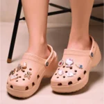 Sandália Feminina Crocs EVA com Botons - Imagem 7