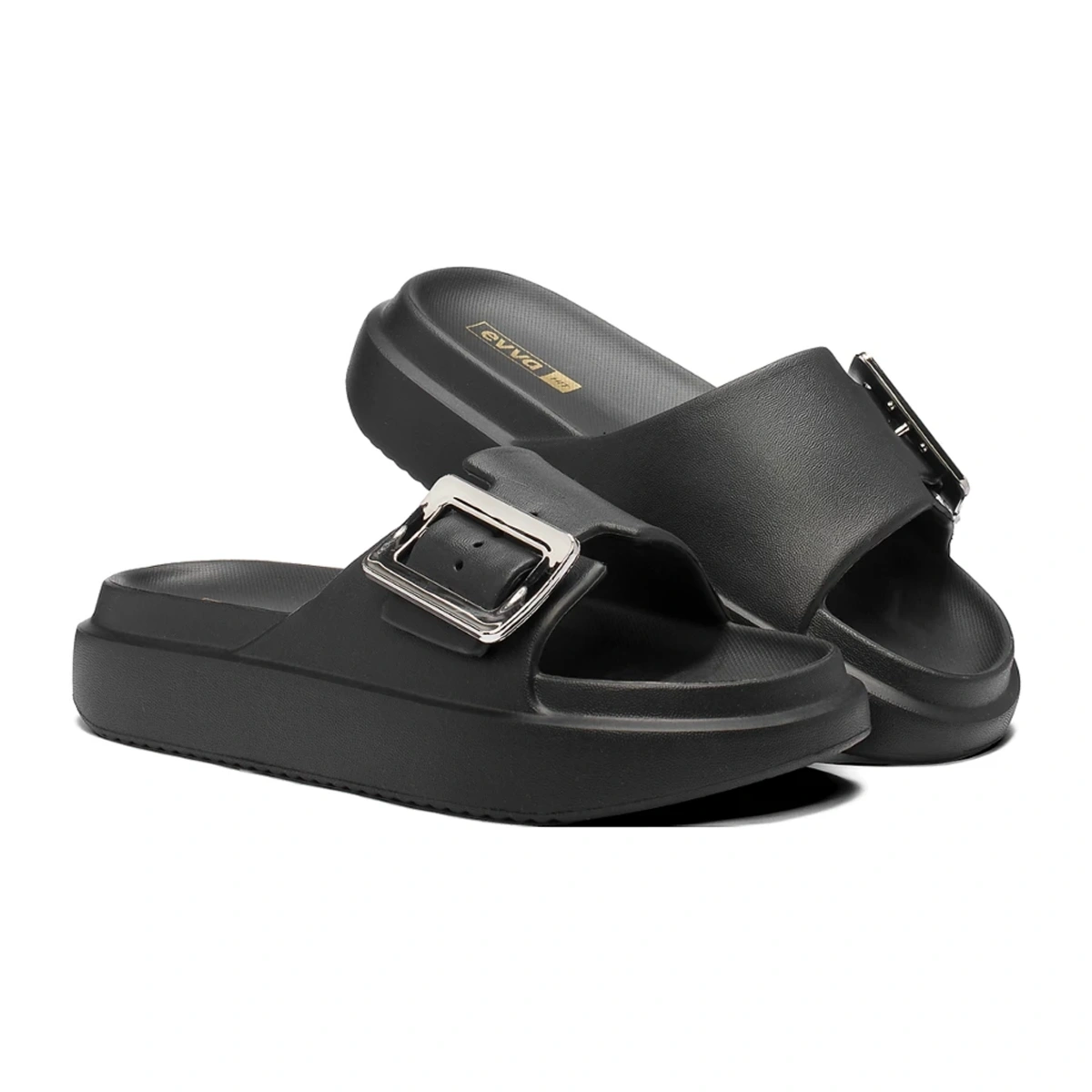 a5a1f8fb-092b-5d01-94fb-fa0a39fb0317.webp Chinelo Feminino 100% EVA Confortável com Enfeite Metalizado - Imagem 4