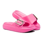 Chinelo Feminino 100% EVA Confortável com Enfeite Metalizado - Imagem 2