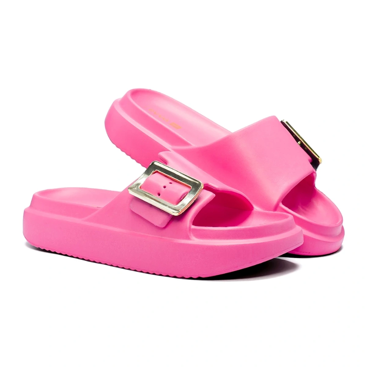 ad8305a1-fa36-507e-a824-dd3dc8592197.webp Chinelo Feminino 100% EVA Confortável com Enfeite Metalizado - Imagem 2