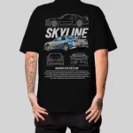 Camiseta Masculina Oversized Skyline R34 Estilo e Conforto