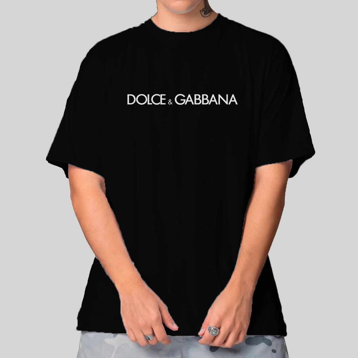 Camiseta Masculina Oversized Dolce & Gabbana Camiseta Masculina Oversized Dolce & Gabbana