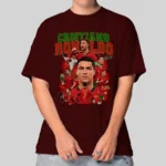 Camiseta Masculina Oversized CR7 Portugal Estilo Confortável - Imagem 10