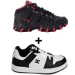 Kit 2 Tênis Infantil DC Shoes Skatista + Tênis Infantil Botinha Oakley - Imagem 18
