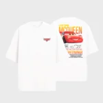 Camiseta Masculina Oversized Relâmpago McQueen e Sally Carrera - Imagem 7