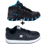 Kit 2 Tênis Infantil DC Shoes Skatista + Tênis Infantil Botinha Oakley - Imagem 10