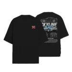 Camiseta Masculina Oversized Skyline R34 Estilo e Conforto - Imagem 3
