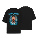 Camiseta Masculina Oversized D3 Estilo Messi Argentina - Imagem 3