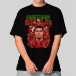 Camiseta Masculina Oversized CR7 Portugal Estilo Confortável