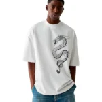 Camiseta Masculina Oversized Dragão D3 Streetwear Conforto - Imagem 13