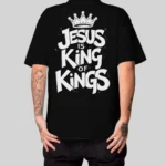 Camiseta Masculina Oversized Jesus is King Estilo e Conforto - Imagem 4