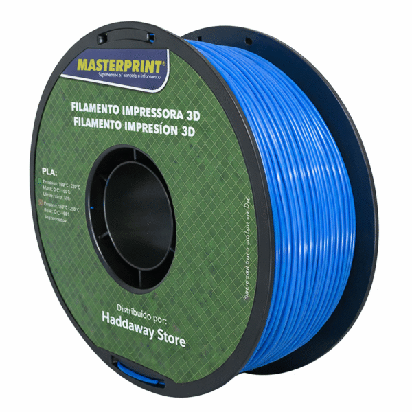 O Filamento de Impressão 3D PLA Masterprint 1,75mm é ideal para quem busca qualidade, precisão e excelente acabamento em projetos de impressão 3D. Fabricado com PLA de alta pureza, oferece extrusão uniforme, ótima aderência entre camadas e resultados consistentes, mesmo em impressões longas. É um filamento fácil de imprimir, com baixo índice de deformação (warp), tornando-se uma excelente escolha tanto para iniciantes quanto para usuários avançados.