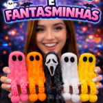 Kit 2 Fantasminhas e Ghost Face Decoraçao mesa quarto setup gamer gee