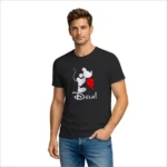 Camiseta Masculina Dia dos Namorados Metade Coração Dela - Imagem 5