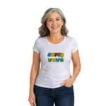 Camisa Feminina Baby Look Dia dos Avós Super Vovó - Imagem 6