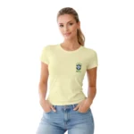 Camisa Feminina Baby Look Seleção Brasileira 2002 - Imagem 7