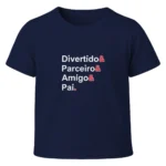 Camiseta Infantil Menino Dia dos Pais Divertido & Parceiro & Amigo & Pai.