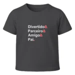Camiseta Infantil Menino Dia dos Pais Divertido & Parceiro & Amigo & Pai. - Imagem 7