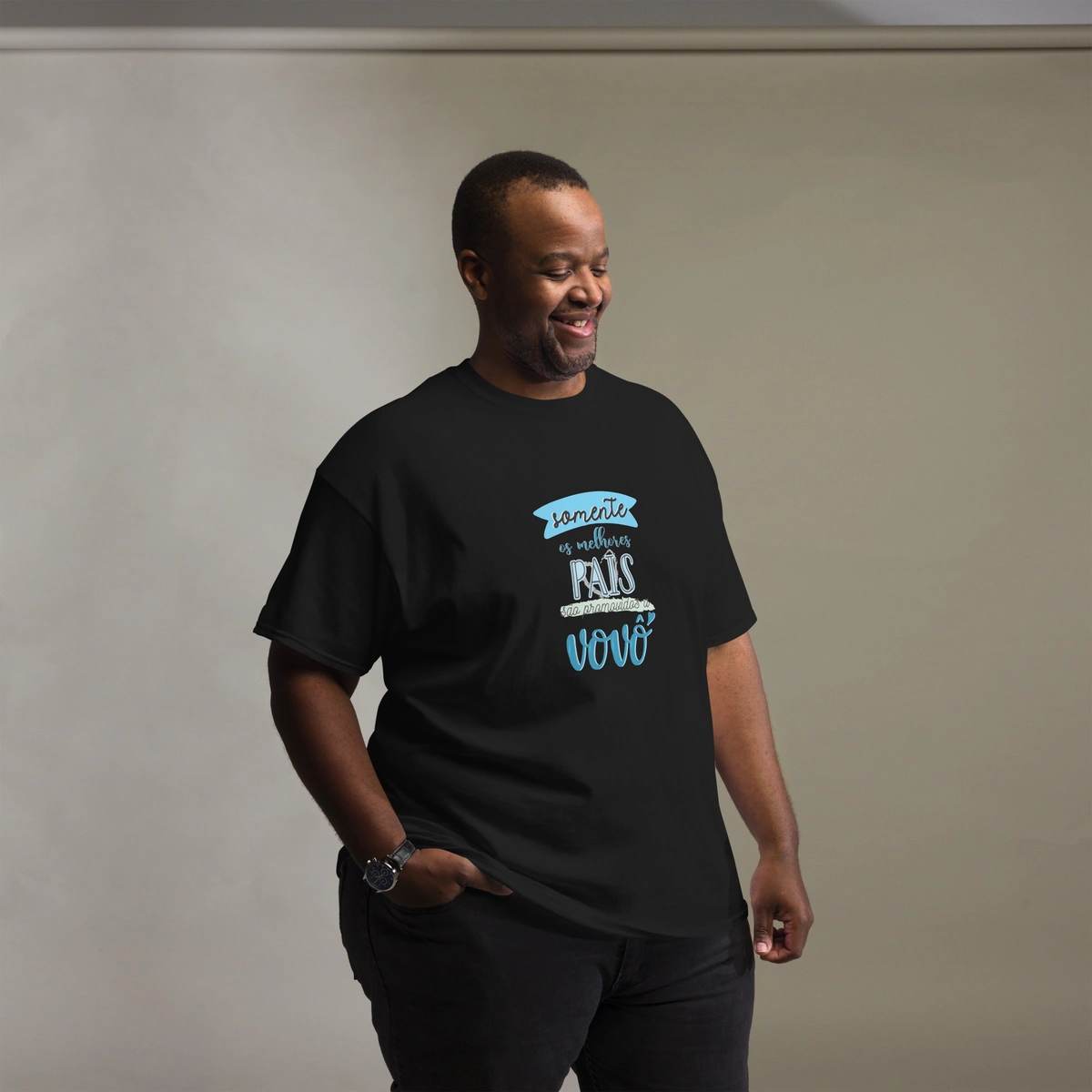 Camisa Masculina Plus Size Promovido a Vovô Camisa Masculina Plus Size Promovido a Vovô