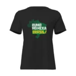 Camisa Feminina Baby Look Rumo ao Hexa Brasil Mapa - Imagem 17