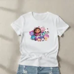 Camiseta Infantil Menina Casa do Gaby e Seus Amigos - Imagem 2