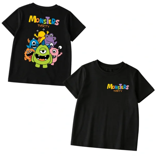 Camiseta Infantil Menino Monsters Party
