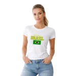 Camisa Feminina Baby Look Brasil Varias Estampas II - Imagem 3