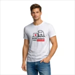 Camiseta Masculina Dia dos Namorados Metade Você Hackeou Meu Coração - Imagem 6