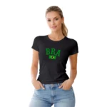 Camisa Feminina Baby Look Brasil Varias Estampas II - Imagem 54