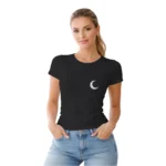 Camisa Feminina Baby Look Dia dos Namorados Metade Lua - Imagem 3