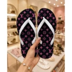 Chinelo Feminino LV Pink - Imagem 3