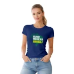 Camisa Feminina Baby Look Rumo ao Hexa Brasil Mapa - Imagem 7