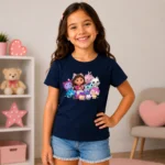 Camiseta Infantil Menina Casa do Gaby e Seus Amigos - Imagem 4