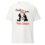 Camiseta Masculina Dia dos Namorados Casal que Ora Junto Para Sempre - Imagem 6
