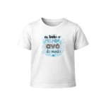 Camiseta Infantil Menino Dia dos Avós Eu Tenho o Melhor Avô Do Mundo