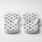 Chinelo Feminino LV Black White - Imagem 2