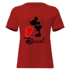 Camisa Feminina Baby Look Dia dos Namorados Metade do Coração Dele - Imagem 5