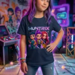 Camiseta Infantil Menina Huntrix - Imagem 8