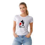Camisa Feminina Baby Look Dia dos Namorados Metade do Coração Dele - Imagem 11
