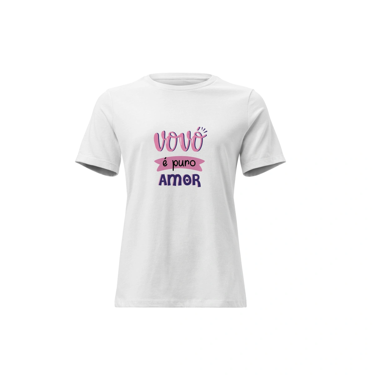 Camisa Feminina Baby Look Dia dos Avós Vovó é Puro Amor Camisa Feminina Baby Look Dia dos Avós Vovó é Puro Amor