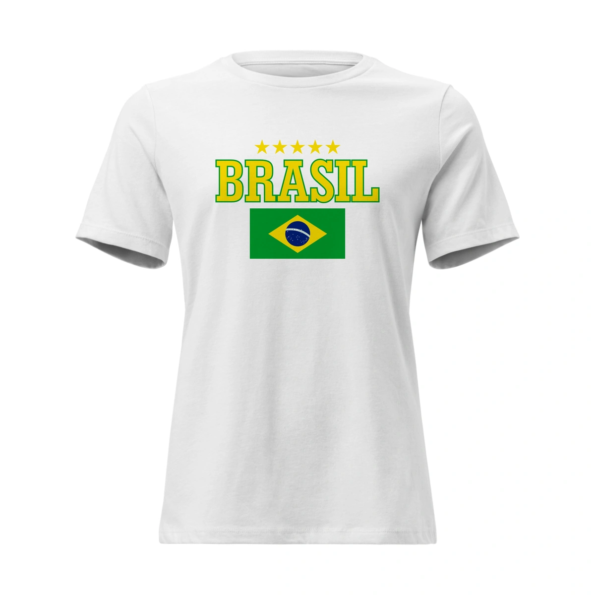 Camisa Feminina Baby Look Brasil Varias Estampas II Camisa Feminina Baby Look Brasil Varias Estampas II