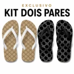 Kit 2 Chinelos Feminino Gucci