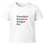 Camiseta Infantil Menino Dia dos Pais Divertido & Parceiro & Amigo & Pai. - Imagem 4