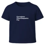 Camiseta Infantil Menino Dia dos Pais Cervejeiro Churrasqueiro Pai - Imagem 4