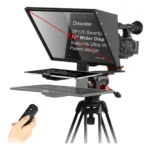 Teleprompter Portátil TP170 17 Polegadas Universal para Smartphone Tablet e DSLR com Controle