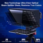Teleprompter Portátil TP170 17 Polegadas Universal para Smartphone Tablet e DSLR com Controle - Imagem 7