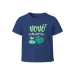 Camiseta Infantil Menino Dia dos Avós Vovô Mora no Meu Coração - Imagem 4
