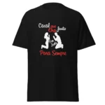 Camiseta Masculina Dia dos Namorados Casal que Ora Junto Para Sempre