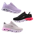 Kit 3 Tênis Feminino Esportivo Bella Estiloso Moderno Treino Academia Corrida Caminhada